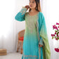 Elegant Chinon Silk Top with Coding Dori Sequin and Rivet Moti Work Plazzo Suit - Jaipuri Vastra