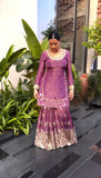 Designer Ready To Wear Twill Net Top Bottom Dupatta Heavy Embroidery Sequence Work Set - Jaipuri Vastra