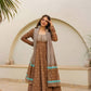 Stylish Readymade Anarkali Suit Set for Women Maslin Digital Printed Three Piece - Jaipuri Vastra