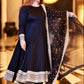 Premium Readymade Anarkali Suit Set Three Piece with Heavy Sequins and Zari Embroidery - Jaipuri Vastra