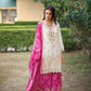 Festive Heavy Chinon Sharara Suit Set Featuring Real Mirror Hand Work and Embroidery Detailing - Jaipuri Vastra