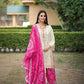 Festive Heavy Chinon Sharara Suit Set Featuring Real Mirror Hand Work and Embroidery Detailing - Jaipuri Vastra