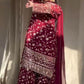 Bloomed Grace Faux Georgette Sharara Set for Modern Festives - Jaipuri Vastra