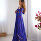 New Designer Bandhej Chiffon Anarkali with Dupatta and Matching Bottoms - Jaipuri Vastra