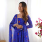 New Designer Bandhej Chiffon Anarkali with Dupatta and Matching Bottoms - Jaipuri Vastra