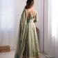 Elegant Fandy Silk Gown with Sequin Embroidery, Micro Pant and Matching Dupatta - Jaipuri Vastra