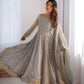 Elegant Fandy Silk Gown with Sequin Embroidery, Micro Pant and Matching Dupatta - Jaipuri Vastra