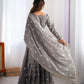 Chinon Silk Thread and Sequin Work Sharara Set with Micro Inner and Dupatta - Jaipuri Vastra