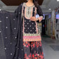 Faux Georgette Palazzo Suit Set with Sequin Embroidery and Digital Print Detailing - Jaipuri Vastra