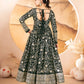 Designer Star Georgette Anarkali Suit with Multithread Sequins Embroidery and Lace Dupatta - Jaipuri Vastra