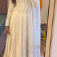 Designer Three Piece Anarkali Suit in Faux Blooming with Heavy Sequins and Thread Work - Jaipuri Vastra