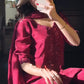 Chinon Silk Salwar Set with Flowy Dupatta – Perfect for Elegant Evenings - Jaipuri Vastra