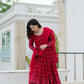 Designer Anarkali Suit Set for Women Faux Georgette with Embroidery and Lace Dupatta - Jaipuri Vastra