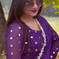 Designer Dhoti Suit Set for Women in Faux Georgette with Sequins and Zari Embroidery - Jaipuri Vastra