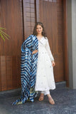 Elegant Anarkali Suit Set in Rayon Fabric with Embroidered Top and Georgette Dupatta - Jaipuri Vastra