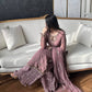 New Designer Faux Georgette Embroidered Top Bottom Dupatta Set in Rose Pink - Jaipuri Vastra