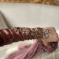 New Designer Faux Georgette Embroidered Top Bottom Dupatta Set in Rose Pink - Jaipuri Vastra