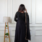 Designer Party Wear Star Georgette Gown with Pant and Embroidery Work