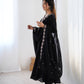 Designer Faux Georgette Anarkali Set with Embroidery, Bead and Zari Detailing - Jaipuri Vastra