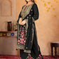 Stylish Party Wear Suit Set with Embroidered Faux Georgette Top, Palazzo and Matching Dupatta - Jaipuri Vastra