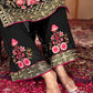 Stylish Party Wear Suit Set with Embroidered Faux Georgette Top, Palazzo and Matching Dupatta - Jaipuri Vastra