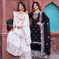 Designer Faux Georgette Thread and Sequin Work Top with Sharara and Dupatta - Jaipuri Vastra