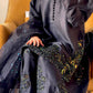 Black Ready to Wear Pure Natural Crepe Silk Suit with Embroidery and Sequence Work