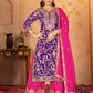Designer Heavy Faux Georgette Fancy Top with Matching Palazzo Suit Set for Women - Jaipuri Vastra