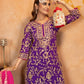Designer Heavy Faux Georgette Fancy Top with Matching Palazzo Suit Set for Women - Jaipuri Vastra