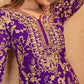 Designer Heavy Faux Georgette Fancy Top with Matching Palazzo Suit Set for Women - Jaipuri Vastra