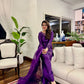 Designer Natural Crepe Top with Beaded Thread Detailing, Matched with Farshi Salwar and Butterfly Net Dupatta with Cutwork Lace