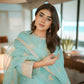 New Designer Collection in Chinnon Silk with Embroidered Top Bottom and Dupatta Set