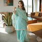 New Designer Collection in Chinnon Silk with Embroidered Top Bottom and Dupatta Set