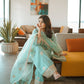 New Designer Collection in Chinnon Silk with Embroidered Top Bottom and Dupatta Set