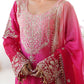 Elegant Chinon Silk Top with Coding Dori Sequin and Rivet Moti Work Plazzo Suit - Jaipuri Vastra