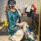 Modern Flair Meets Tradition in Natural Crepe Silk Digital Print Top Bottom and Dupatta
