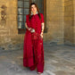Black Ready to Wear Pure Natural Crepe Silk Suit with Embroidery and Sequence Work
