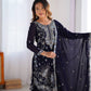 Premium Faux Georgette Sharara Suit with Thread Sequin Work and Dupatta - Jaipuri Vastra