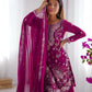 Premium Faux Georgette Sharara Suit with Thread Sequin Work and Dupatta - Jaipuri Vastra