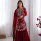 Premium Faux Georgette Sharara Suit with Thread Sequin Work and Dupatta - Jaipuri Vastra