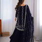 Premium Faux Georgette Sharara Suit with Thread Sequin Work and Dupatta - Jaipuri Vastra