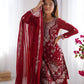 Premium Faux Georgette Sharara Suit with Thread Sequin Work and Dupatta - Jaipuri Vastra