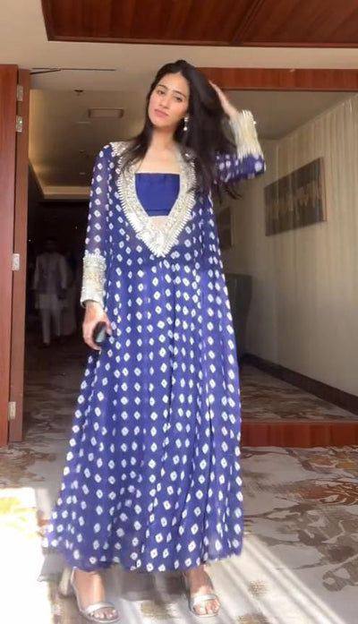 Trendy Three-Piece Ready-to-Wear Kurta, Pant & Tube Blouse Set in Digital Printed Chinon
