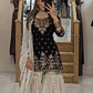 Elegant Party Wear Top in Heavy Faux Georgette with Micro Cotton Inner and Matching Plazzo