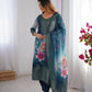 Chanderi Silk Digital Print and Jacquard Work Top with Pant and Dupatta Set - Jaipuri Vastra