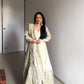 Chinon Gown Set with Thread & Sequin Work, Lace Border & Dori Latkan