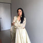 Chinon Gown Set with Thread & Sequin Work, Lace Border & Dori Latkan