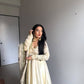Chinon Gown Set with Thread & Sequin Work, Lace Border & Dori Latkan