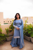 Glamorous Party Wear Set in Faux Georgette Featuring Heavy Sequence Embroidery