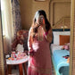 Stylish Embroidered Tabby Organza Kurta Set with Sequence Detailing